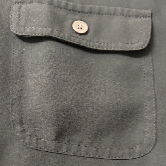 LOFT Black Button Down Shirt - Picture 4 of 8